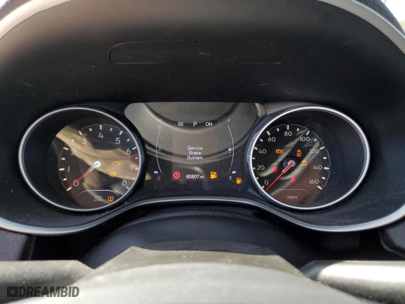 2019 Jeep Compass Latitude with VIN 3C4NJCBB1KT855704, listed as a Copart auction lot 52249505 with 60,807 mi miles and Salvage Title. Bid and sale history available at carsss.com. Image 9.
