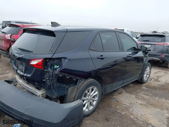 2021 Chevrolet Equinox LS with VIN 3GNAXHEV0MS121183, listed as a IAAI auction lot 41654743 with 52,593 mi miles. Bid and sale history available at carsss.com. Image 4.