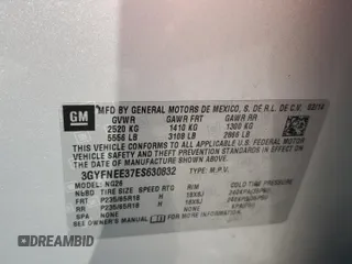 2014 Cadillac SRX Luxury Collection z VIN 3GYFNEE37ES630832, wystawiony jako Copart lot #56335035 z przebiegiem 102 076 mil mil oraz Szkody całkowita. Historia ofert i sprzedaży dostępna na DreamBid. Obrazek 13.