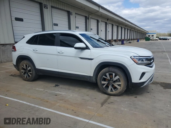 2022 Volkswagen Atlas SE with VIN 1V2DC2CA1NC200298, listed as a Copart auction lot 53239565 with 56,192 mi miles and Salvage title. Bid and sale history available at DreamBid. Image 4.