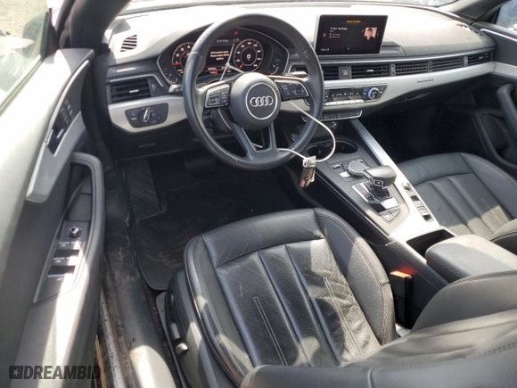 2018 Audi A5 Cabriolet Premium Plus with VIN WAUYNGF56JN022330, listed as a Copart auction lot 50856195 with 88,204 mi miles and Salvage Title. Bid and sale history available at carsss.com. Image 8.