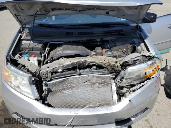 2011 Honda Odyssey EX-L with VIN 5FNRL5H64BB022124, listed as a Copart auction lot 55444745 with 150,843 mi miles and Salvage Title. Bid and sale history available at DreamBid. Image 12.