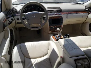 2005 Mercedes-Benz S 500 with VIN WDBNG84J75A445404, listed as a Copart auction lot 58842965 with 57,153 mi miles and Salvage title. Bid and sale history available at DreamBid. Image 8.