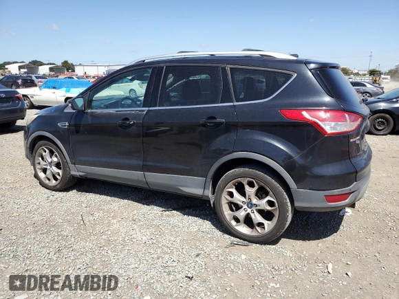 2013 Ford Escape Titanium with VIN 1FMCU0J99DUB46714, listed as a Copart auction lot 51347965 with 186,488 mi miles and Salvage Title. Bid and sale history available at carsss.com. Image 2.