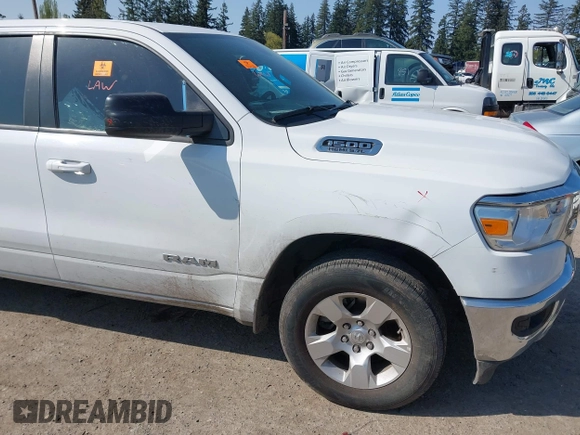 2022 Ram 1500 Big Horn with VIN 1C6RREBT5NN273048, listed as a IAAI auction lot 42229009 with 58,448 mi miles and . Bid and sale history available at DreamBid. Image 6.