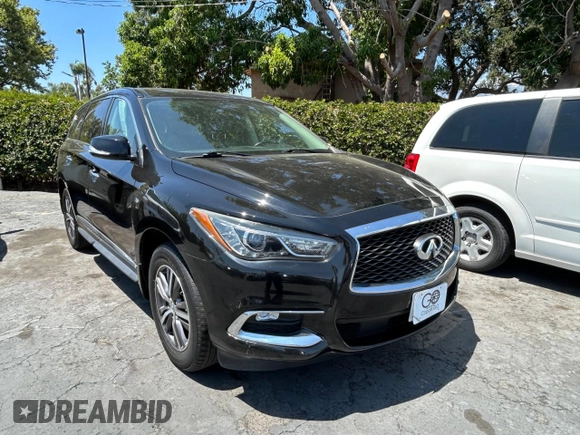 2019 Infiniti QX60 Pure with VIN 5N1DL0MM2KC553817, listed as a Copart auction lot 63514895 with 167,811 mi miles and Clean title. Bid and sale history available at DreamBid. Image 1.