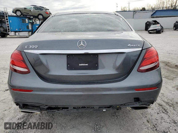2019 Mercedes-Benz E-Class E 300 with VIN WDDZF4KB4KA525755, listed as a Copart auction lot 84372664 with 0 mi miles and Salvage Title. Bid and sale history available at carsss.com. Image 6.