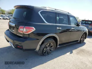 2017 Nissan Armada Platinum with VIN JN8AY2NE3H9706565, listed as a Copart auction lot 52124855 with 126,592 mi miles and Clean Title. Bid and sale history available at carsss.com. Image 3.