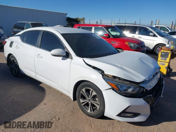 2020 Nissan Sentra SV z VIN 3N1AB8CV4LY280944, wystawiony jako IAAI lot #41645218 z przebiegiem 76 446 mil mil oraz . Historia ofert i sprzedaży dostępna na DreamBid. Obrazek 1.