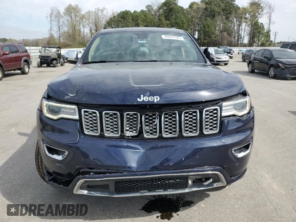 2017 Jeep Grand Cherokee Overland with VIN 1C4RJFCG6HC602413, listed as a Copart auction lot 49641325 with 157,558 mi miles and Salvage Title. Bid and sale history available at carsss.com. Image 5.