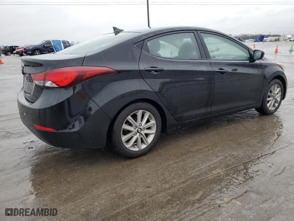 2015 Hyundai Elantra SE with VIN 5NPDH4AE0FH603361, listed as a Copart auction lot 45281865 with 106,762 mi miles and Salvage Title. Bid and sale history available at carsss.com. Image 3.