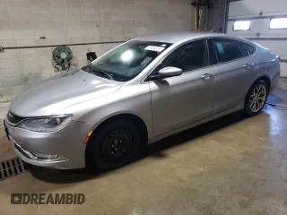 2015 Chrysler 200 C with VIN 1C3CCCEG7FN586286, listed as a Copart auction lot 50454725 with 158,586 mi miles and Clean Title. Bid and sale history available at carsss.com. Image 1.