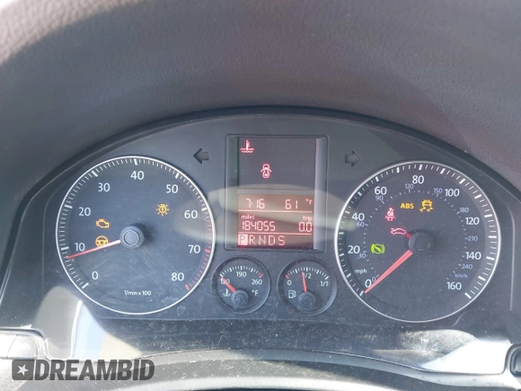 2008 Volkswagen Jetta SE with VIN 3VWRZ71K58M082108, listed as a IAAI auction lot 41799324 with 184,055 mi miles and . Bid and sale history available at DreamBid. Image 7.