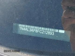 2015 Nissan Altima SL z VIN 1N4AL3AP8FC212893, wystawiony jako IAAI lot #42320300 z przebiegiem 147 795 mil mil oraz . Historia ofert i sprzedaży dostępna na DreamBid. Obrazek 17.