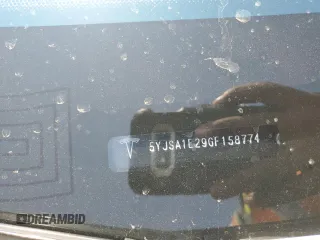 2016 Tesla Model S 90D z VIN 5YJSA1E29GF158774, wystawiony jako Copart lot #60143405 z przebiegiem Nie podano mil oraz Szkoda całkowita • Salvage title. Historia ofert i sprzedaży dostępna na DreamBid. Obrazek 12.