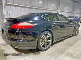2010 Porsche Panamera Turbo with VIN WP0AC2A73AL091381, listed as a Copart auction lot 62614915 with 58,923 mi miles and Salvage title. Bid and sale history available at DreamBid. Image 4.
