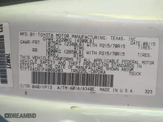 2015 Toyota Tacoma with VIN 5TFTX4CN1FX068203, listed as a IAAI auction lot 41846971 with NaN miles. Bid and sale history available at carsss.com. Image 9.