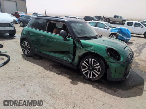 2023 MINI Hardtop Cooper S with VIN WMW53DH03P2T30588, listed as a Copart auction lot 50954405 with 15,678 mi miles and Salvage title. Bid and sale history available at DreamBid. Image 4.
