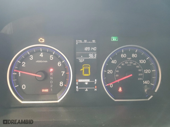 2007 Honda CR-V EX with VIN JHLRE48517C101351, listed as a Copart auction lot 48211825 with 189,140 mi miles and Non Repairable. Bid and sale history available at carsss.com. Image 9.