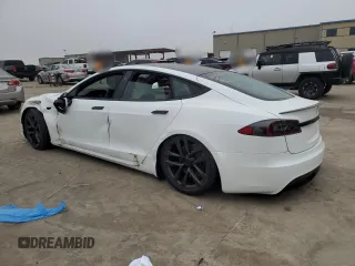 2021 Tesla Model S Plaid с VIN 5YJSA1E6XMF455258, выставлен на аукционе Copart как лот 43788675 с пробегом Не указан миль и Списание • Salvage title. История ставок и продаж доступна на DreamBid. Изображение 2.