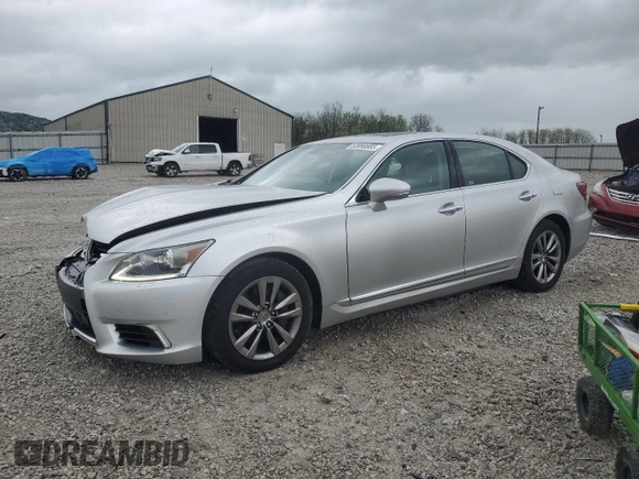 2014 Lexus LS 460 with VIN JTHCL5EFXE5022496, listed as a Copart auction lot 53890885 with 137,226 mi miles and Salvage title. Bid and sale history available at DreamBid. Image 1.
