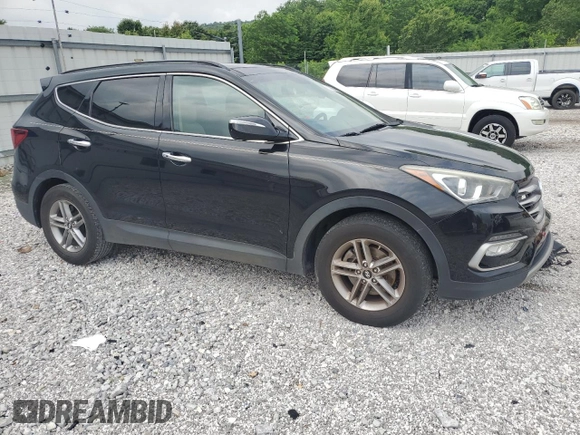 2017 Hyundai Santa Fe 2.4L with VIN 5NMZU3LB7HH052263, listed as a Copart auction lot 57065895 with 117,488 mi miles and Salvage title. Bid and sale history available at DreamBid. Image 4.
