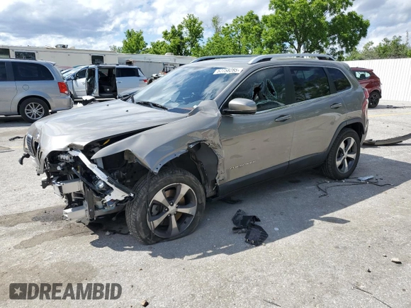2019 Jeep Cherokee Limited with VIN 1C4PJMDX8KD286735, listed as a Copart auction lot 57758285 with 102,442 mi miles and Salvage title. Bid and sale history available at DreamBid. Image 1.