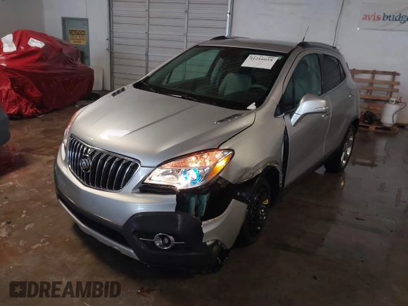 2014 Buick Encore Convenience with VIN KL4CJBSB8EB743421, listed as a IAAI auction lot 41216018 with 18,314 mi miles. Bid and sale history available at carsss.com. Image 18.