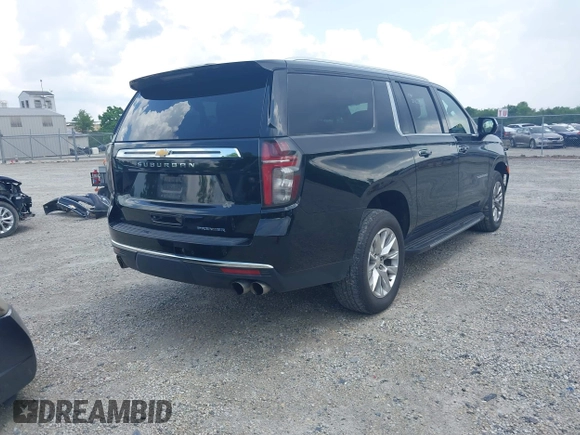 2023 Chevrolet Suburban Premier with VIN 1GNSKFKDXPR385697, listed as a IAAI auction lot 42601771 with 75,487 mi miles and . Bid and sale history available at DreamBid. Image 4.