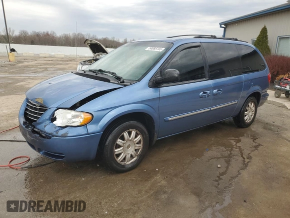 2007 Chrysler Town & Country LWB Touring with VIN 2A4GP54LX7R273419, listed as a Copart auction lot 50888705 with 219,038 mi miles and Non Repairable. Bid and sale history available at carsss.com. Image 1.