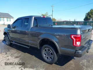 2017 Ford F-150 XL with VIN 1FTFX1EF9HKE56619, listed as a IAAI auction lot 41802575 with 128,051 mi miles. Bid and sale history available at carsss.com. Image 3.