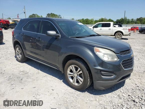 2017 Chevrolet Equinox LS with VIN 2GNALBEKXH1544983, listed as a Copart auction lot 53752925 with 137,407 mi miles and Clean Title. Bid and sale history available at carsss.com. Image 4.