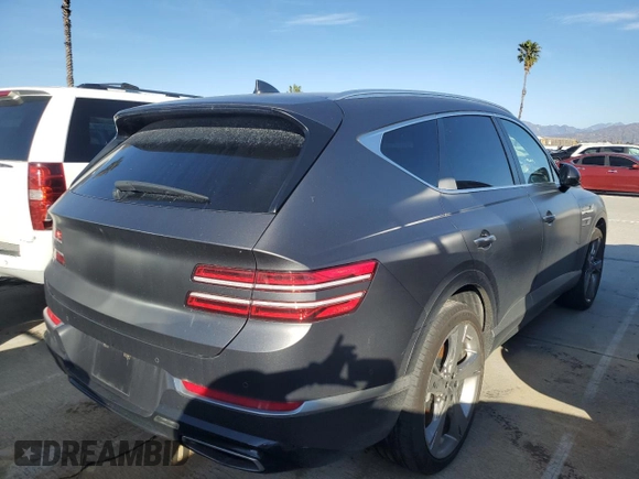 2023 Genesis GV80 with VIN KMUHCESC3PU110653, listed as a Copart auction lot 42485085 with 20,074 mi miles and Salvage Title. Bid and sale history available at carsss.com. Image 3.