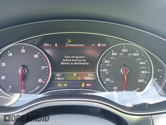 2014 Audi A6 Premium Plus with VIN WAUGFAFC4EN130083, listed as a IAAI auction lot 41237406 with 79,459 mi miles and . Bid and sale history available at DreamBid. Image 7.
