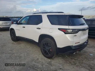 2021 Chevrolet Traverse Premier with VIN 1GNERKKW6MJ129344, listed as a Copart auction lot 80204484 with 69,387 mi miles and Salvage Title. Bid and sale history available at carsss.com. Image 2.