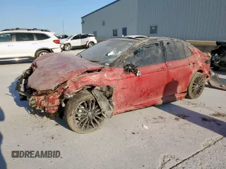 2021 Toyota Camry XSE with VIN 4T1KZ1AKXMU057367, listed as a Copart auction lot 52986105 with 49,728 mi miles and Salvage title. Bid and sale history available at DreamBid. Image 1.
