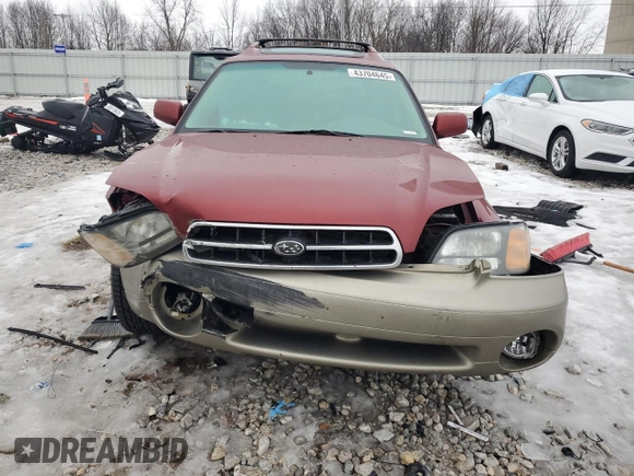 2002 Subaru Legacy Outback Limited with VIN 4S3BH686227643070, listed as a Copart auction lot 43704645 with Not provided miles and Clean title. Bid and sale history available at DreamBid. Image 5.