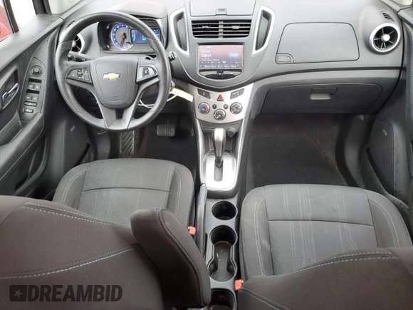 2015 Chevrolet Trax LT with VIN KL7CJRSB3FB117918, listed as a Copart auction lot 54357805 with 54,579 mi miles and Salvage Title. Bid and sale history available at carsss.com. Image 8.
