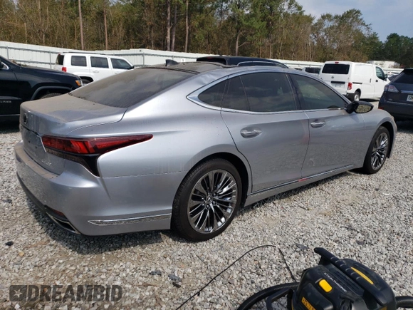 2022 Lexus LS with VIN JTHD51FF3N5015721, listed as a Copart auction lot 75133544 with 4,975 mi miles and Salvage Title. Bid and sale history available at carsss.com. Image 3.