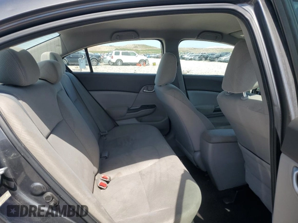 2012 Honda Civic LX with VIN 2HGFB2F57CH555578, listed as a Copart auction lot 52369765 with 196,032 mi miles and Salvage Title. Bid and sale history available at DreamBid. Image 10.