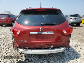 2018 Nissan Pathfinder S with VIN 5N1DR2MN7JC614550, listed as a Copart auction lot 60721215 with 135,189 mi miles and Salvage title. Bid and sale history available at DreamBid. Image 6.