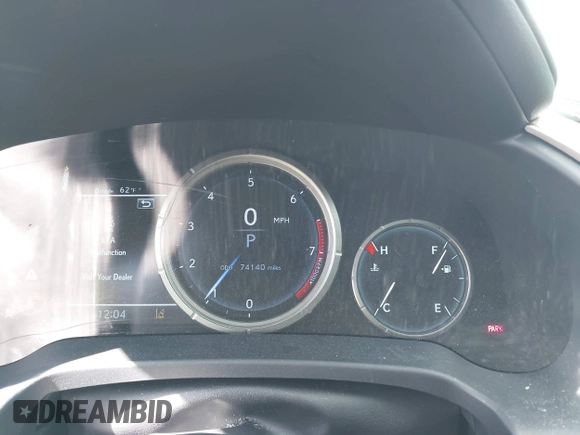 2020 Lexus RX 350 F Sport with VIN 2T2SZMDA7LC224154, listed as a IAAI auction lot 41745850 with 74,140 mi miles and . Bid and sale history available at DreamBid. Image 7.