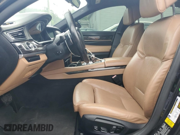 2014 BMW 7 Series 740Li xDrive with VIN WBAYF4C55ED281791, listed as a Copart auction lot 64210005 with 154,365 mi miles and Clean title. Bid and sale history available at DreamBid. Image 7.