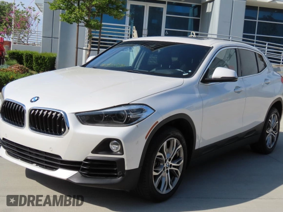 2019 BMW X2 sDrive28i with VIN WBXYJ3C57KEP77485, listed as a Copart auction lot 53721305 with 80,811 mi miles and Salvage Title. Bid and sale history available at carsss.com. Image 2.