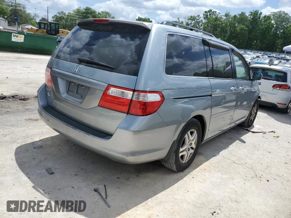 2007 Honda Odyssey EX-L with VIN 5FNRL38687B104840, listed as a Copart auction lot 51759295 with 213,206 mi miles and Salvage Title. Bid and sale history available at carsss.com. Image 3.