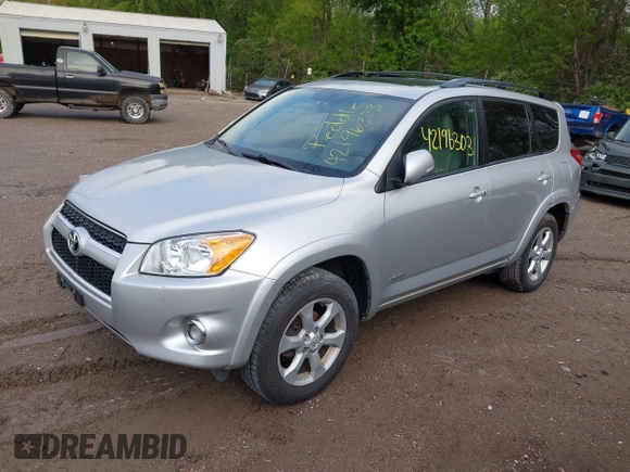 2012 Toyota RAV4 Limited with VIN 2T3DF4DVXCW262203, listed as a IAAI auction lot 42196303 with 154,302 mi miles. Bid and sale history available at carsss.com. Image 2.