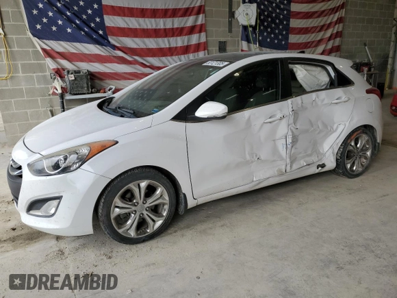 2014 Hyundai Elantra GT with VIN KMHD35LH1EU165767, listed as a Copart auction lot 53121305 with 111,523 mi miles and Salvage Title. Bid and sale history available at carsss.com. Image 1.
