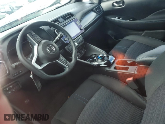 2022 Nissan LEAF SV with VIN 1N4AZ1CV0NC554254, listed as a Copart auction lot 48194425 with Not Provided miles and Salvage Title. Bid and sale history available at DreamBid. Image 7.