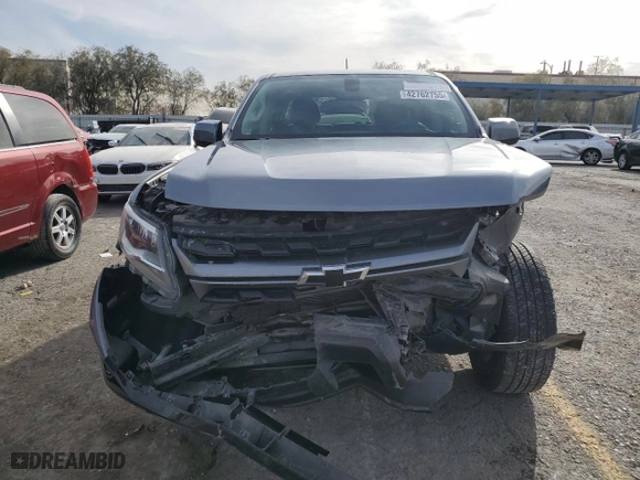 2021 Chevrolet Colorado 2WD Work Truck with VIN 1GCGSBEN5M1130655, listed as a Copart auction lot 42762755 with 109,716 mi miles and Salvage Title. Bid and sale history available at carsss.com. Image 5.