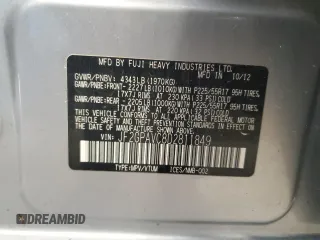2013 Subaru Crosstrek Premium с VIN JF2GPAVC8D2811849, выставлен на аукционе Copart как лот 59838295 с пробегом 192 950 миль миль и На запчасти • Non repairable. История ставок и продаж доступна на DreamBid. Изображение 13.